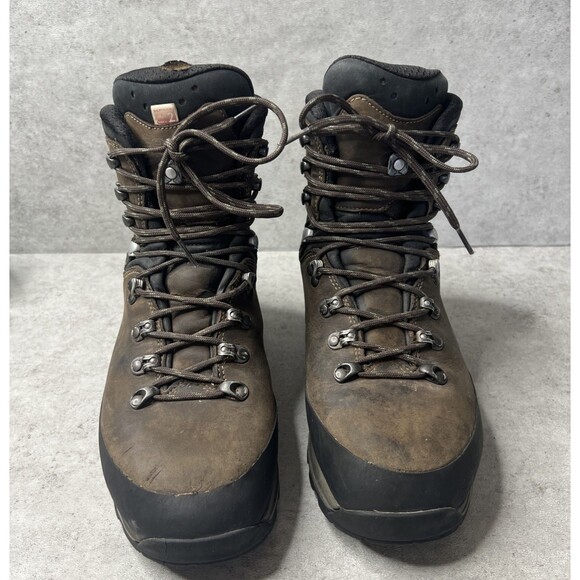 Lowa Mens Hiking Boots Tibet GTX Size 9.5 Brown Backpacking Trekking Outdoor - Picture 3 of 16